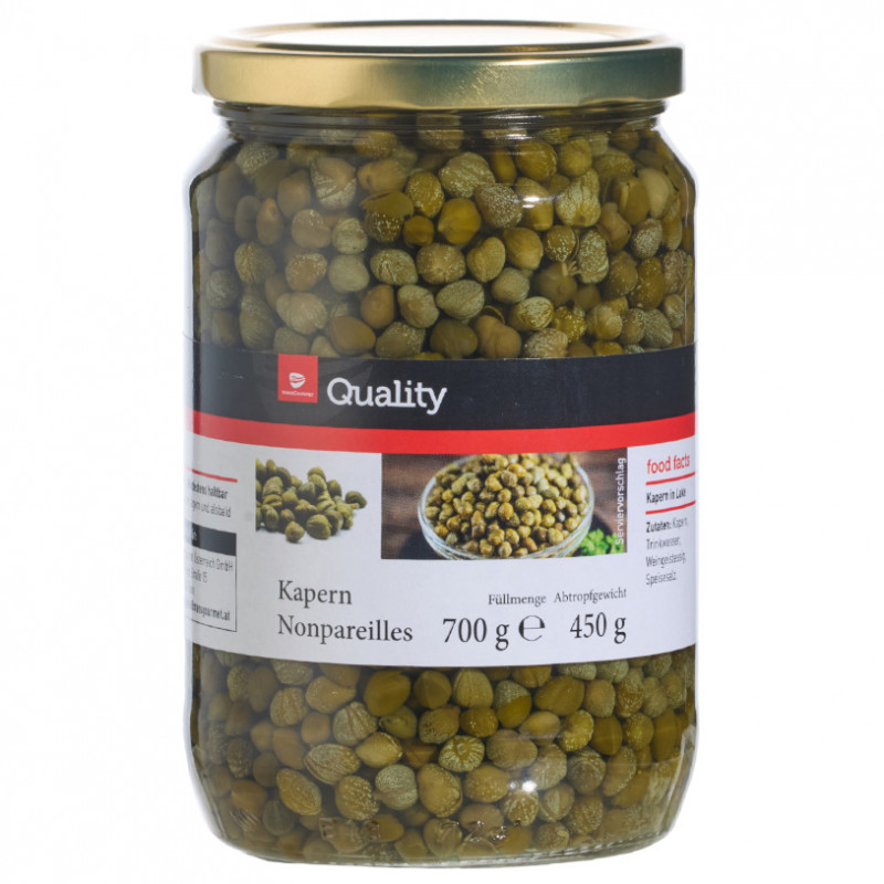 Quality Kapern Nonpareilles 700 g feine Premium Kapern in Lake